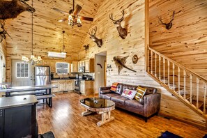 Smart TV, fireplace, video games