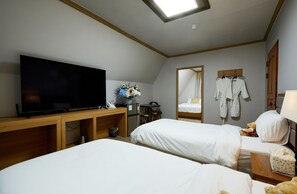 Sistema de insonorización, wifi gratis y ropa de cama 