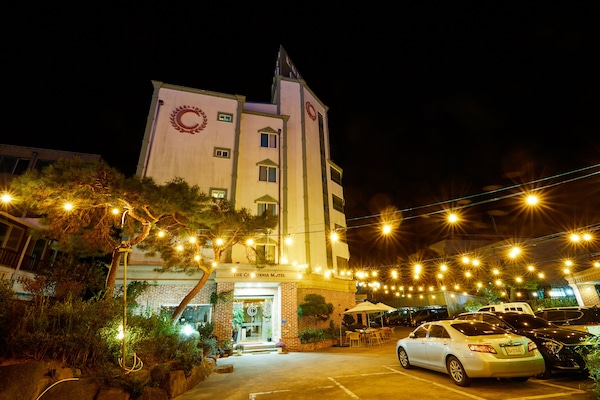 Front of property - evening/night