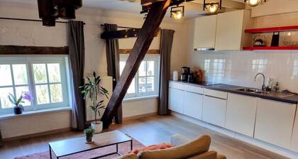 Unique Historic Mill Loft by the River Lys