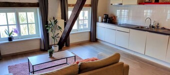 Unique Historic Mill Loft by the River Lys