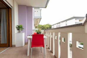 Appartement, 2 slaapkamers, balkon, uitzicht op oceaan | Balkon