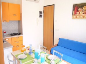 Appartement, 1 slaapkamer, balkon, uitzicht op oceaan | Dineren