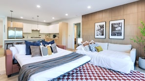 2 chambres, bureau, fer et planche à repasser, Wi-Fi gratuit