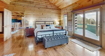 Beautiful lake view home with decks, grill, soaking tub & fireplace