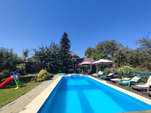 Holiday apartment with outdoor pool and air conditioning