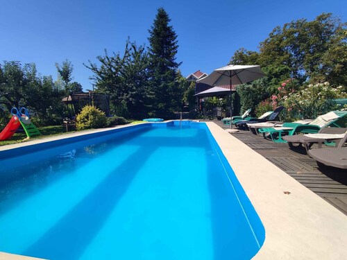 Holiday apartment with outdoor pool and air conditioning