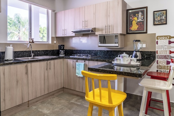 Exclusive Apartment, City View | Private kitchen | Fridge, microwave, espresso maker, rice cooker