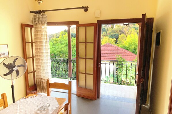 Apartment, 1 Bedroom, Smoking, Balcony | Dining - Spiros Apartments - Agios Gordios Beach, Corfu, Greece (Corfu)