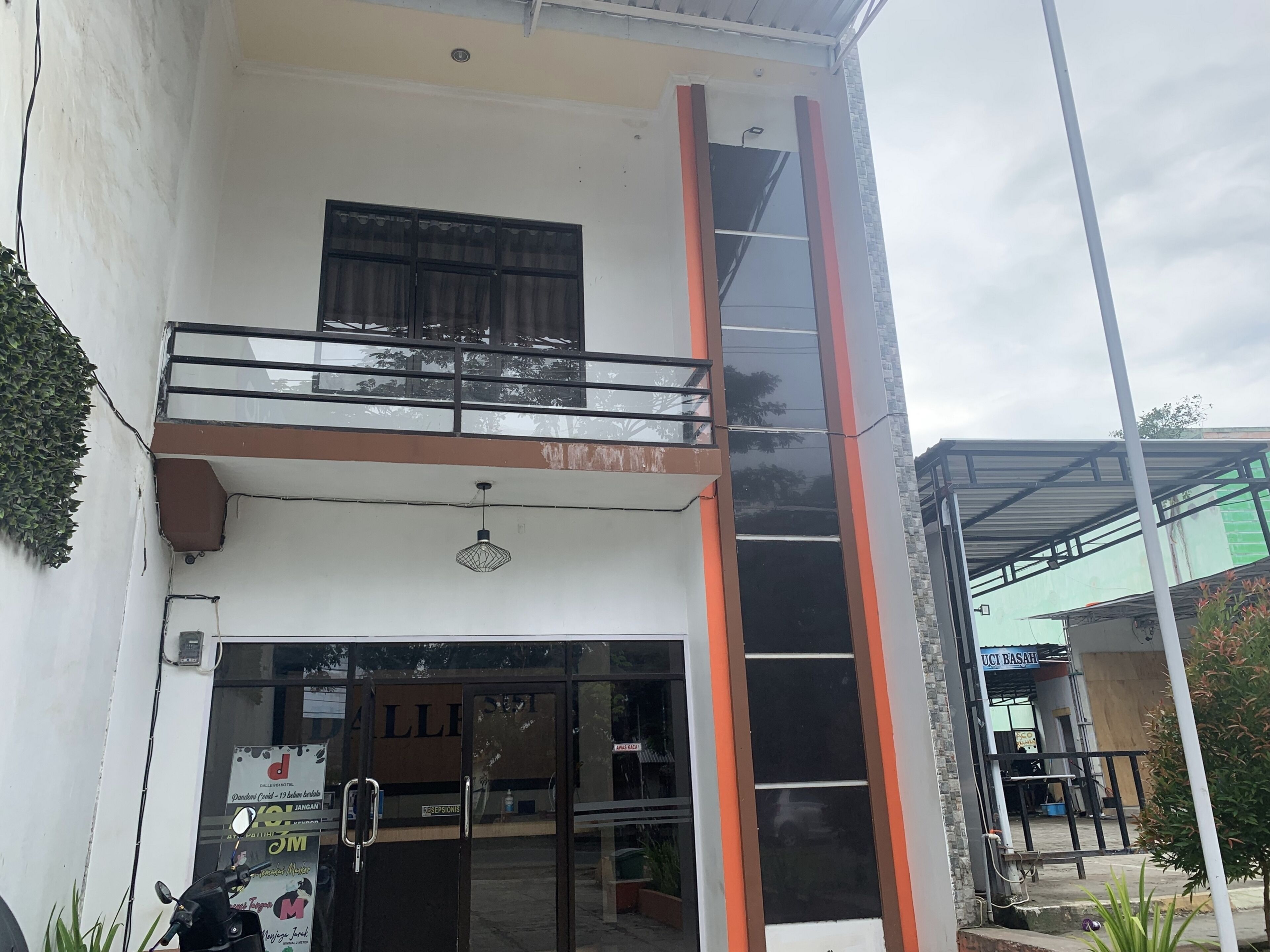 Façade de l’hébergement