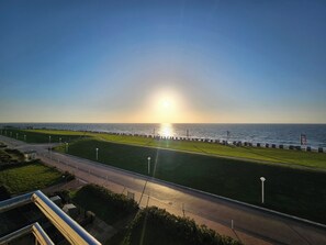 Vue sur la plage ou l’océan