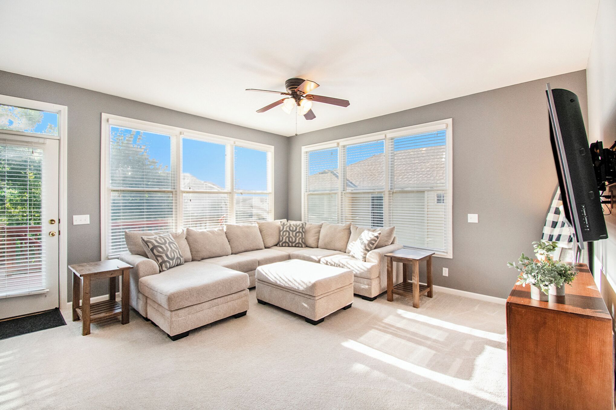 TV, videogiochi, lettore DVD, tavolo da ping pong