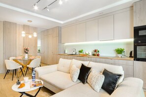 Exclusive Apartment | Living area - Lumina glamour 3 bedroom apartment (Lodz)
