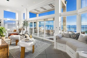 Fireplace, offices - Exclusive & Luxurious Villa- Private Beach Access (Dana Point)