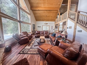 Smart TV, fireplace, video games