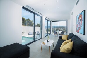 Luxury Suite | Living area - White Cliff Luxury Suites (Markopoulo Mesogaias)