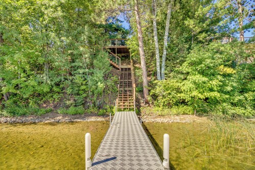 Lakefront Minnesota Escape w/ Fire Pit & Boat Dock