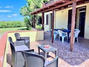 House, 2 Bedrooms, Smoking, Patio | Terrace/patio - Apartment in Villa With Garden Close to the sea (Sorso)