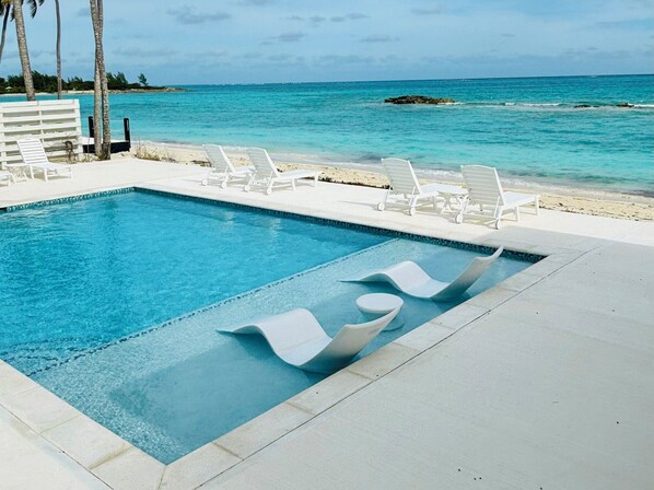 A heated pool