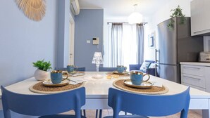 Apartment, 3 Schlafzimmer, Terrasse | Esszimmer