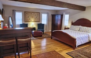 1 slaapkamer, een strijkplank/strijkijzer, gratis wifi, beddengoed