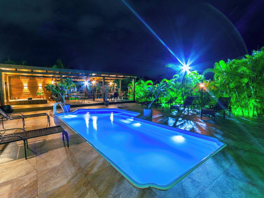 Outdoor pool, open 8:00 AM to 8:00 PM, pool umbrellas, sun loungers