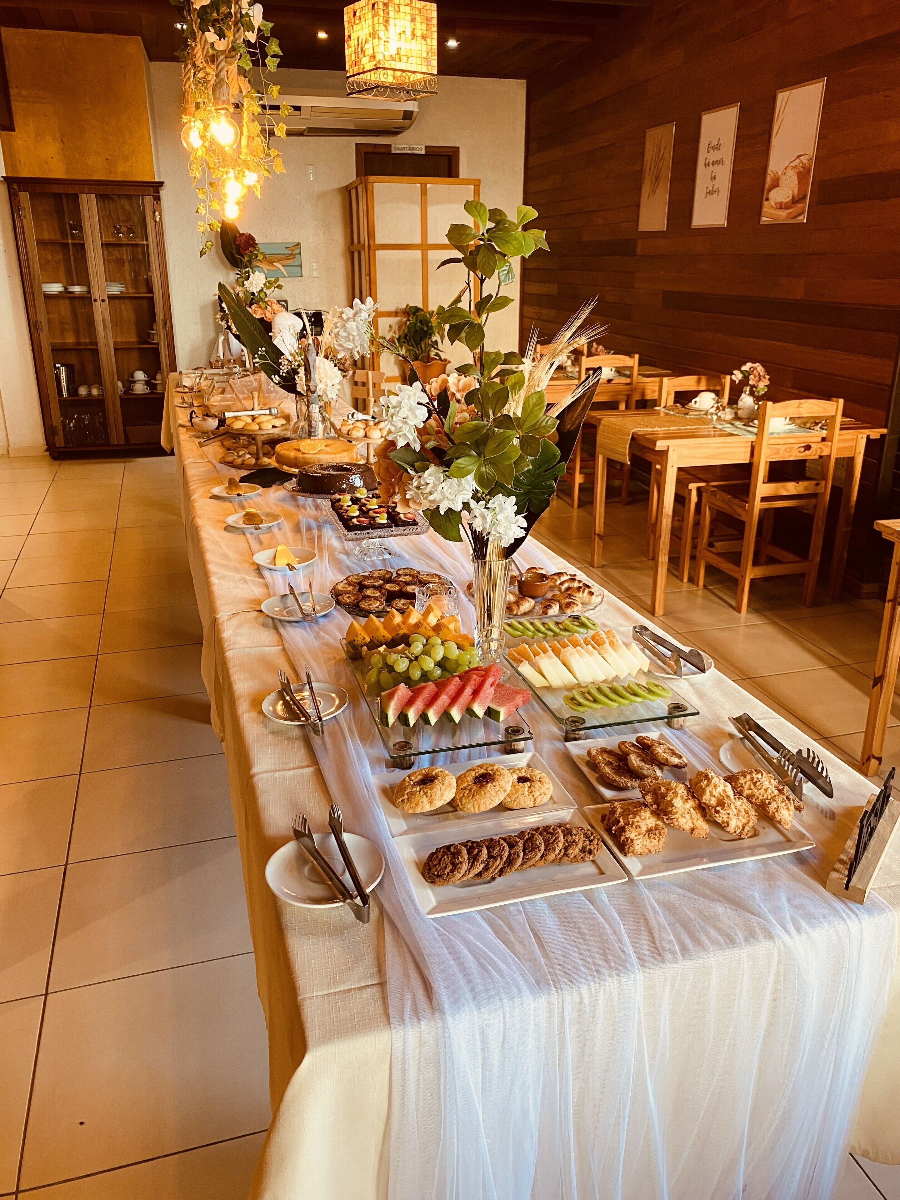 Free daily self-service breakfast 