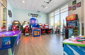 Game room - Steps from Clubhouse! 5BR Townhome w/ Private Pool & Themed Rooms (Davenport)