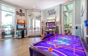 Games room - Steps from Clubhouse! 5BR Townhome w/ Private Pool & Themed Rooms (Davenport)