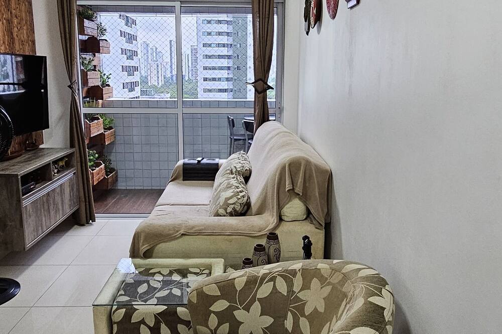 Cozy and airy environment.