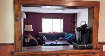 House on 80 acres that connect into the off road park! Extra cabins available.