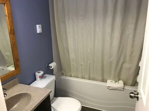 Standard Room, 1 Bedroom | Bathroom | Combined shower/tub, rainfall showerhead, towels