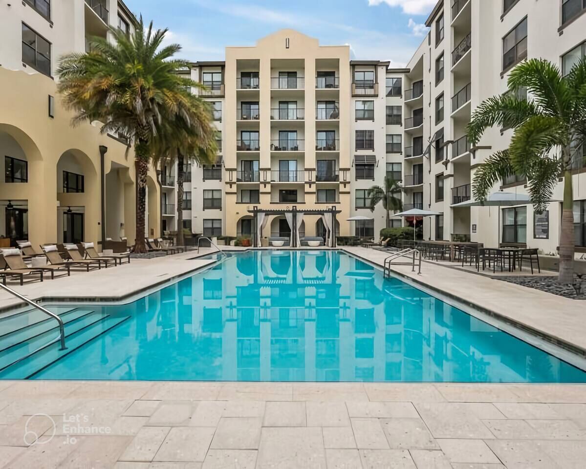 A heated pool