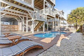 A heated pool - Endorfinn by Brunswick Vacation Rentals: w/ Heated Pool, Near Beach, Water Views (Ocean Isle Beach)
