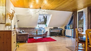 TV, DVD player, ping pong, stereo