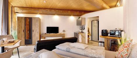 1 soverom, strykejern/-brett, wi-fi (inkludert) og sengetøy