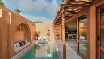 Deluxe villa | 2 slaapkamers, een minibar, een kluis op de kamer