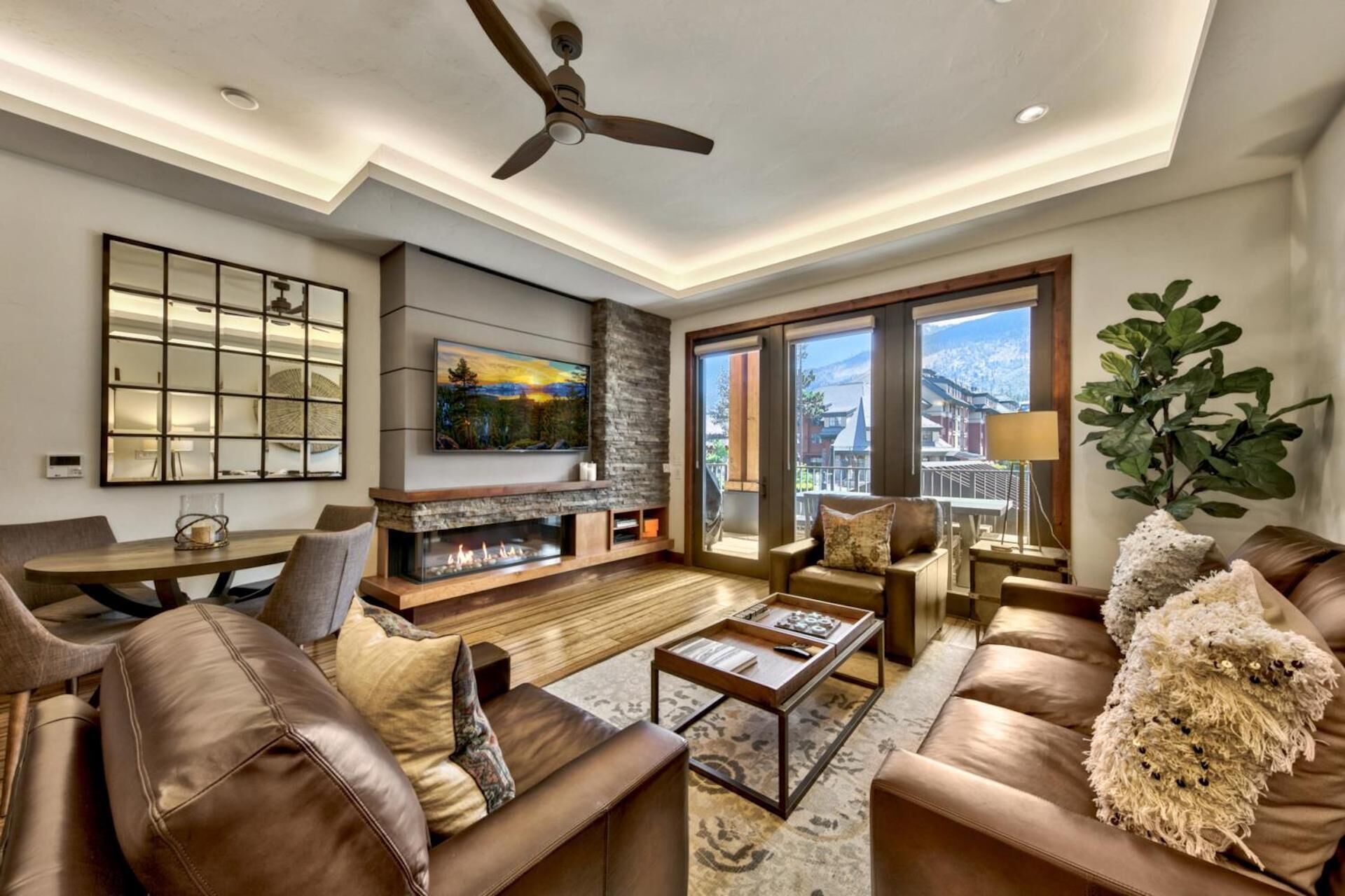 Smart-TV, peis, videospill og stereoanlegg