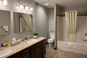 Hair dryer, towels