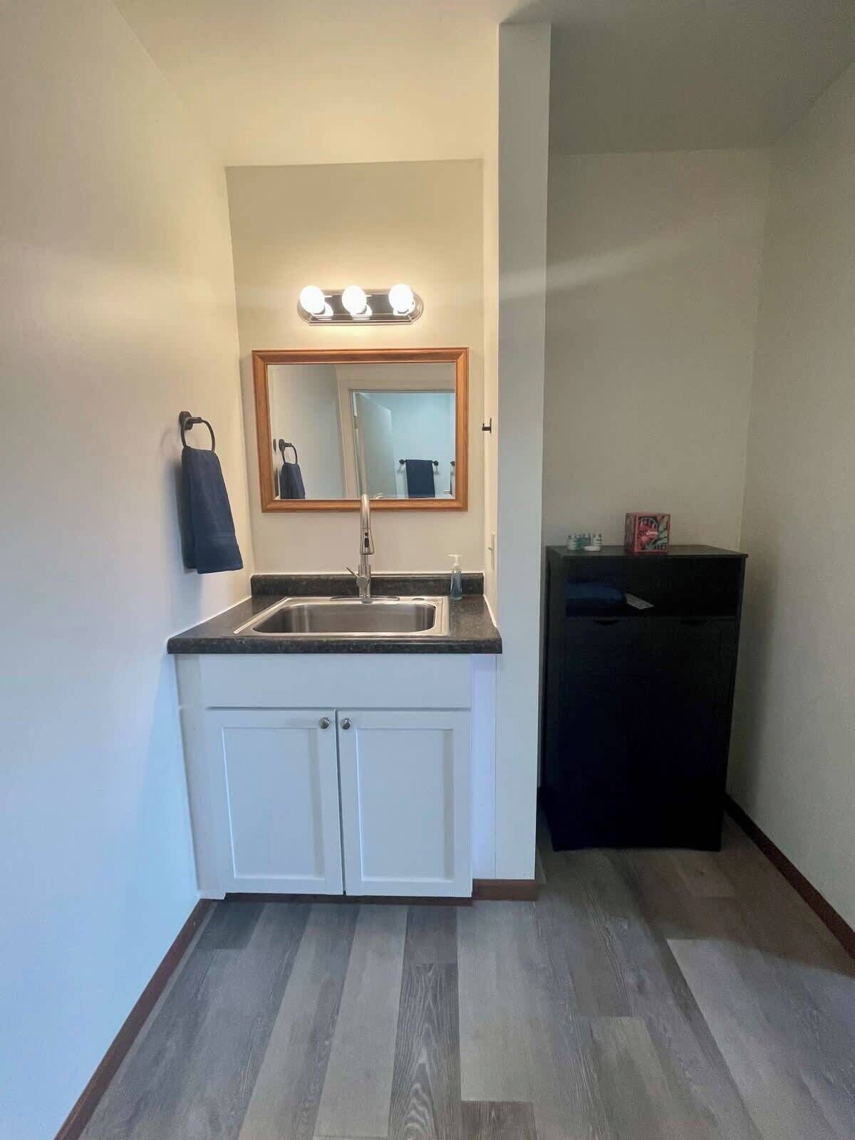 Baignoire, serviettes fournies