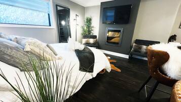 1 kamar tidur, meja kerja, Wi-Fi, dan seprai linen