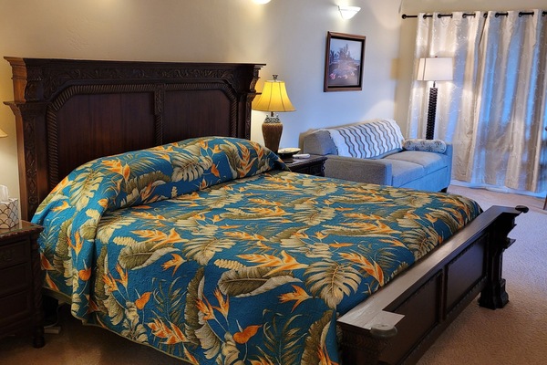 King Size Custom Hand Carved Teak Bed with "Sleep Number" Mattress