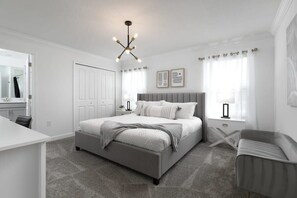 4 habitaciones, tabla de planchar con plancha, cuna de viaje y wifi 
