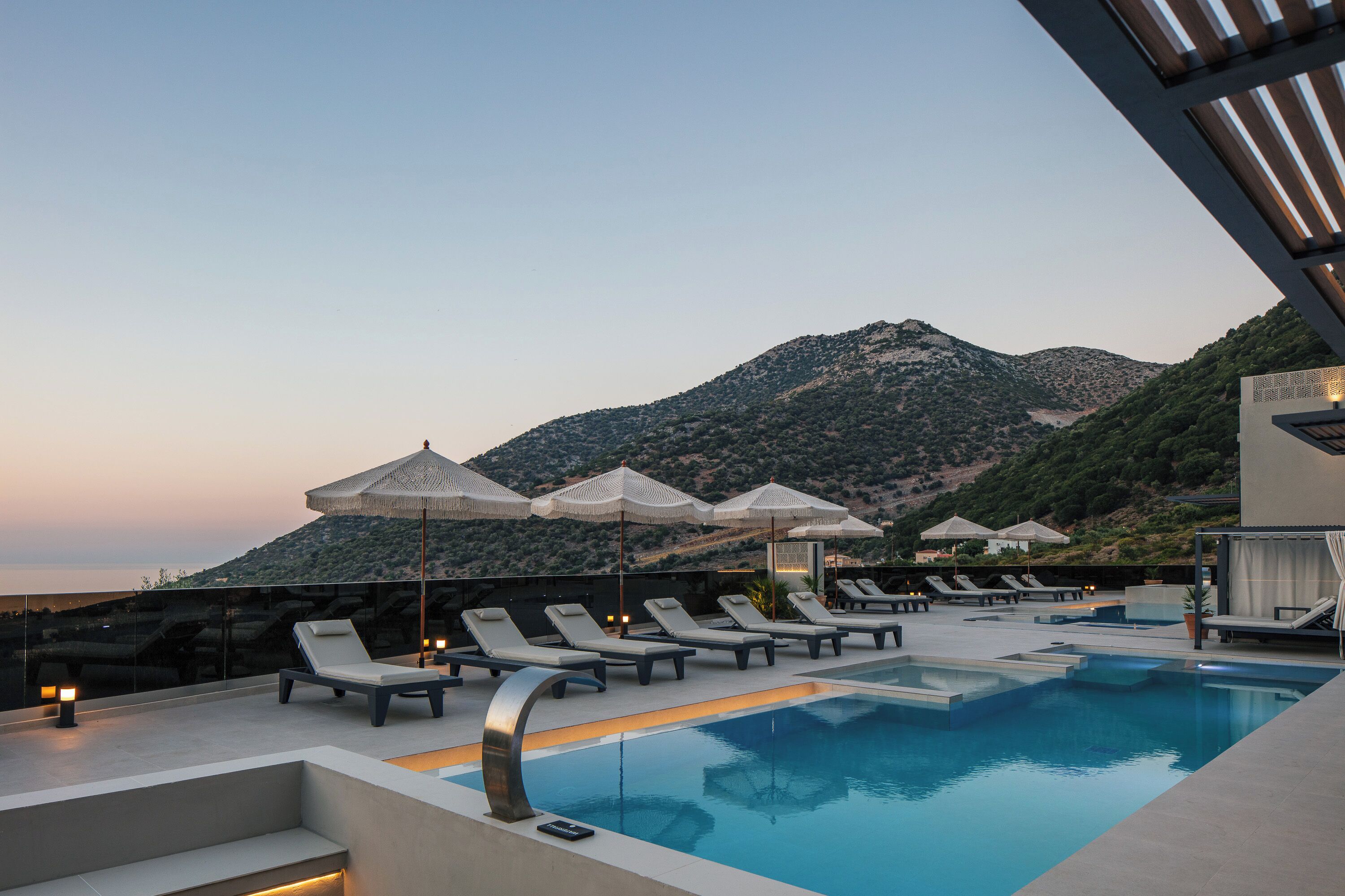 Una piscina riscaldata