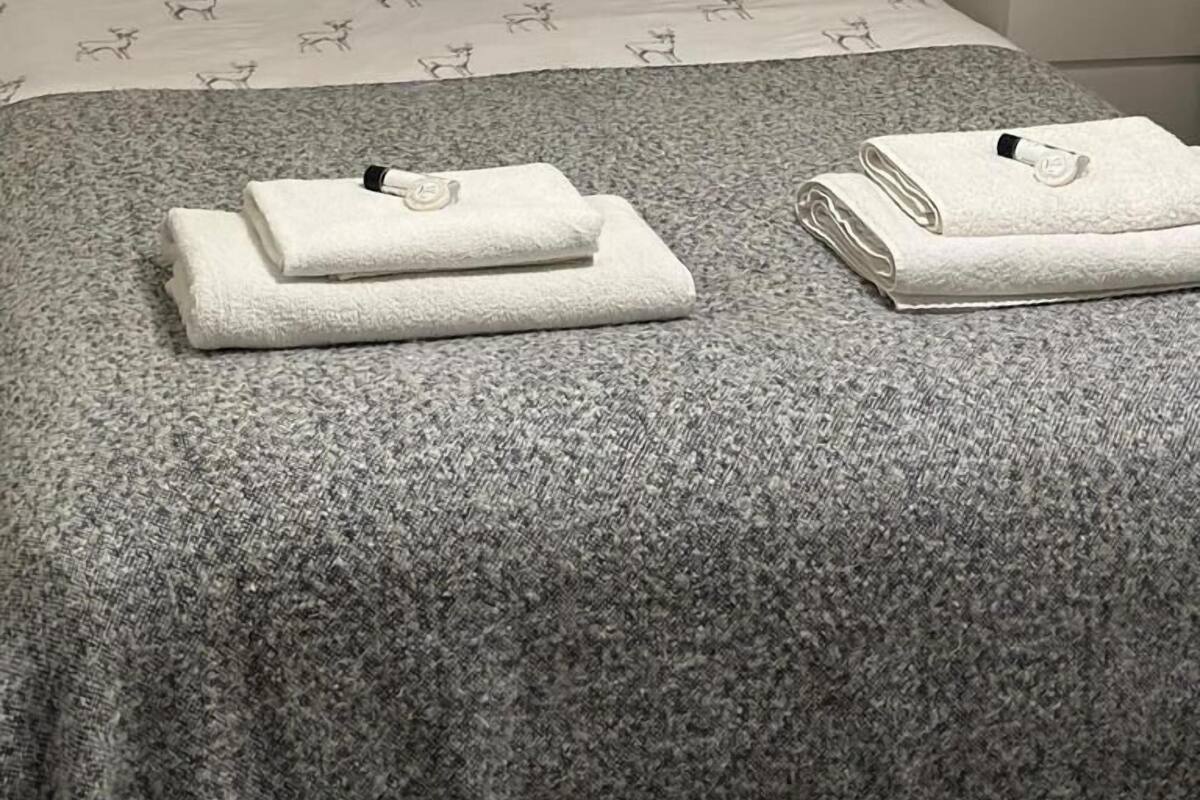 Premium bedding, individually furnished, desk, laptop workspace