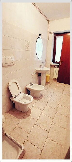 Towels, soap, toilet paper