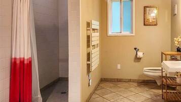 Tina, secadora de cabello, toallas