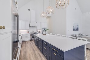 Fridge, microwave, oven, stovetop - Luxe, Pet-Friendly Home@Cinnamon Shore South w/ Amenities & Gulf Glimpses! (Port Aransas)