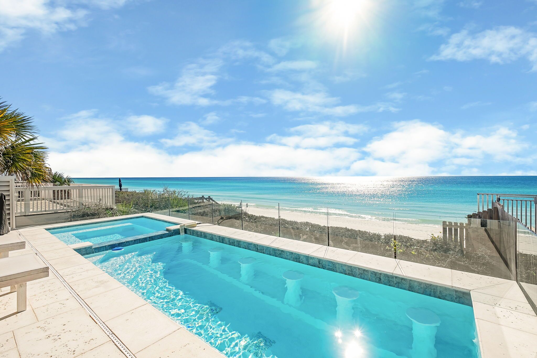 A heated pool
