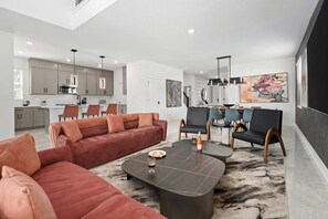 Smart TV, video games, stereo - The Marvelous | Brand NEW home w toy theme RM, pool, grand LR/DR, near Universal (Orlando)